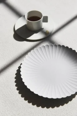 1616 / arita japan TY Palace 220 plate, unglazed grey