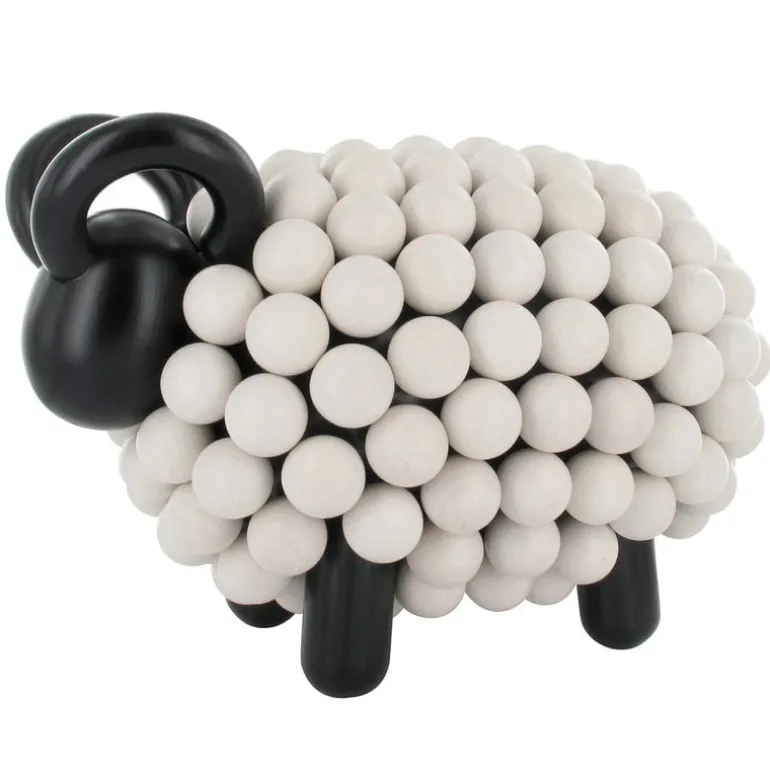 Aarikka Pässi figurine, coal - milk