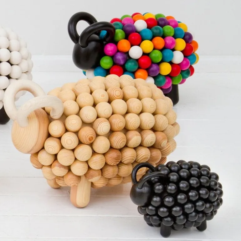 Aarikka Pässi figurine, coal - milk