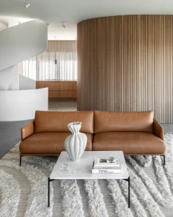 Adea Baron sofa, aniline leather