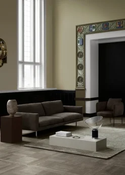 Adea Basel sofa, nubuck leather