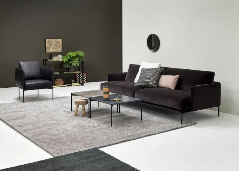 Adea Bonnet Club lounge chair, aniline leather