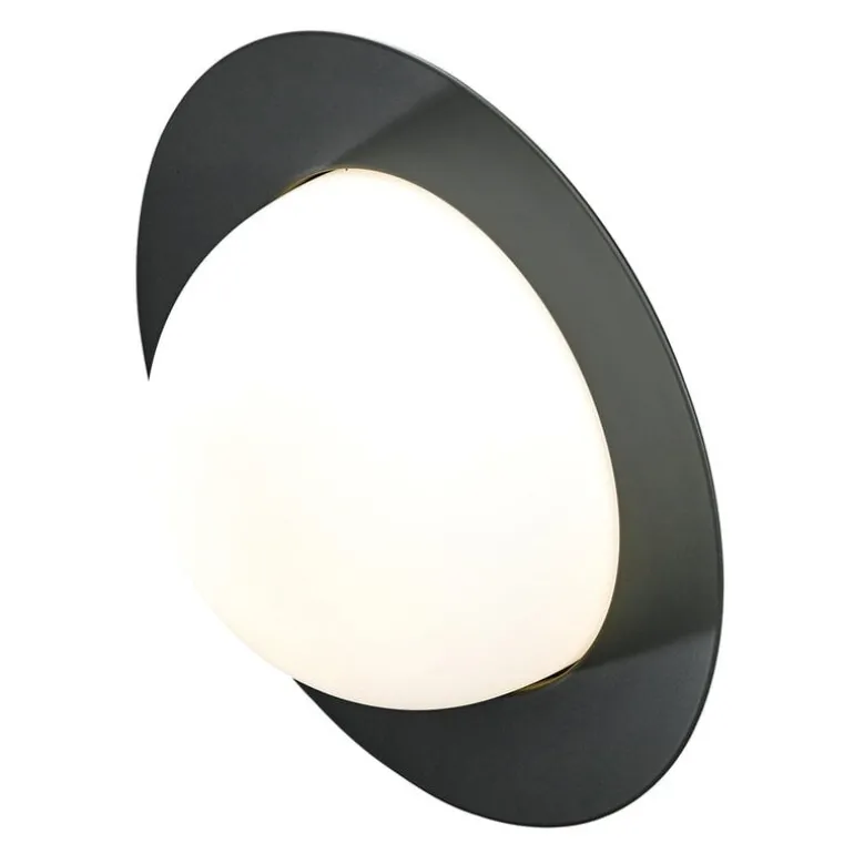 AGO Alley wall lamp, large, charcoal