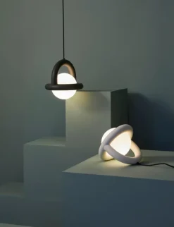 AGO Balloon pendant, dimmable, brick red