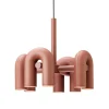 AGO Cirkus chandelier, small, terracotta