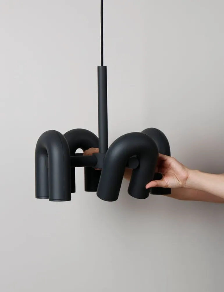 AGO Cirkus chandelier, small, terracotta