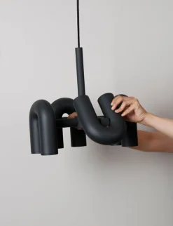 AGO Cirkus chandelier, small, charcoal