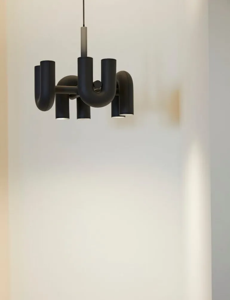 AGO Cirkus chandelier, small, charcoal