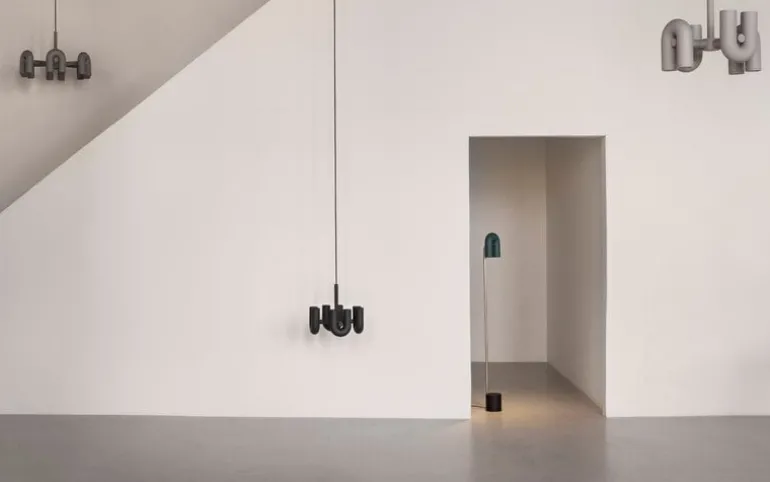 AGO Cirkus chandelier, small, charcoal