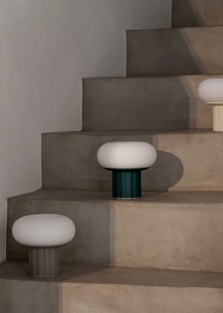 AGO Mozzi Able portable table lamp, mustard