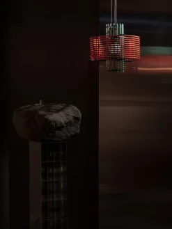 AGO Nova pendant, coral - mint green