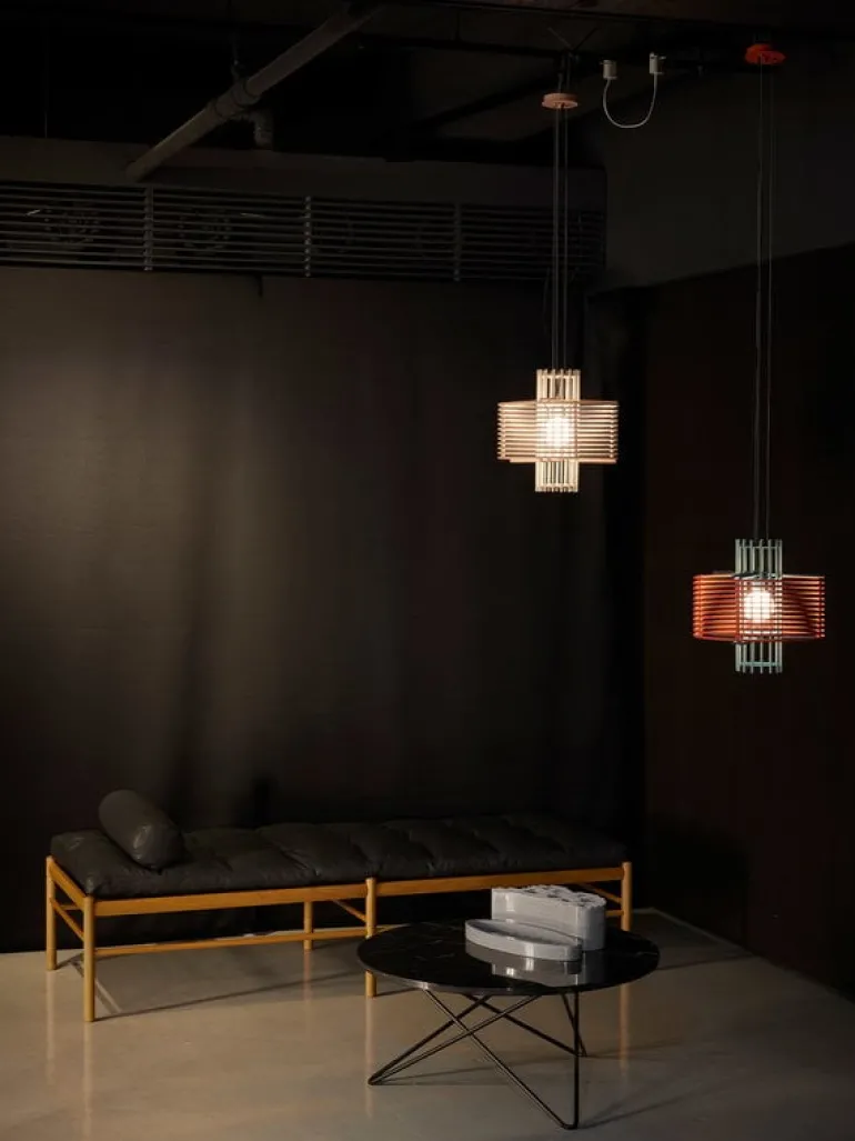 AGO Nova pendant, egg white - blush