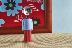 Alessi Alessandro M. corkscrew, light blue - red