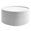 Alessi Birillo bathroom organizer with lid, white