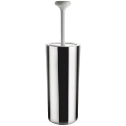 Alessi Birillo toilet brush, white - mirror polished stainless steel