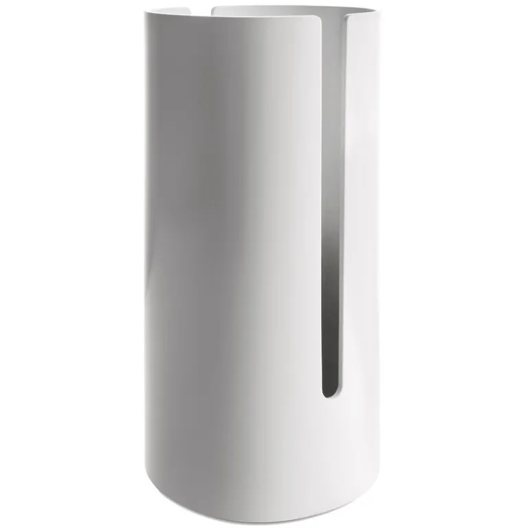 Alessi Birillo toilet paper roll container, white