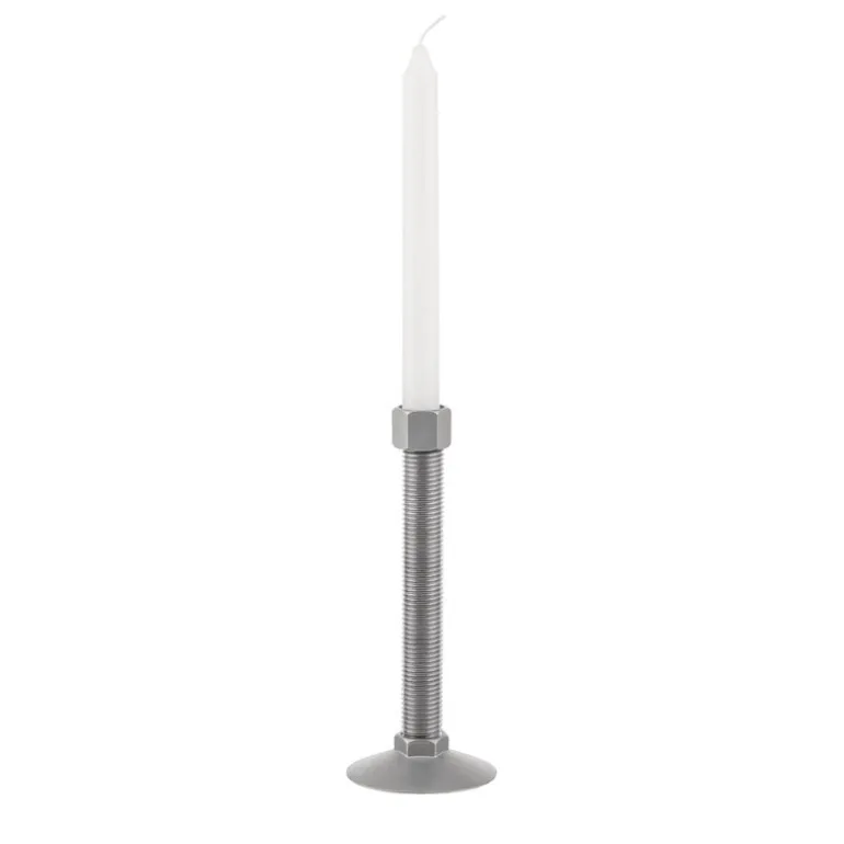 Alessi Conversational Objects candlestick, stainless steel