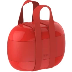 Alessi Food à porter lunch box, red