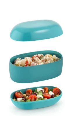 Alessi Food à porter lunch box, light grey