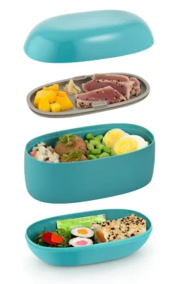 Alessi Food à porter lunch box, light grey