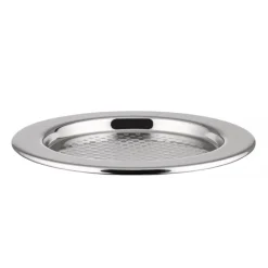 Alessi Glass coaster, stainless steel