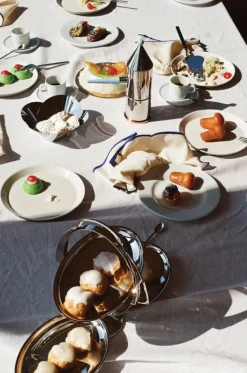 Alessi La conica manico lungo espresso coffee maker, steel - light blue