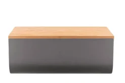 Alessi Mattina breadbox, dark grey