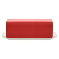 Alessi Mattina butter dish, red