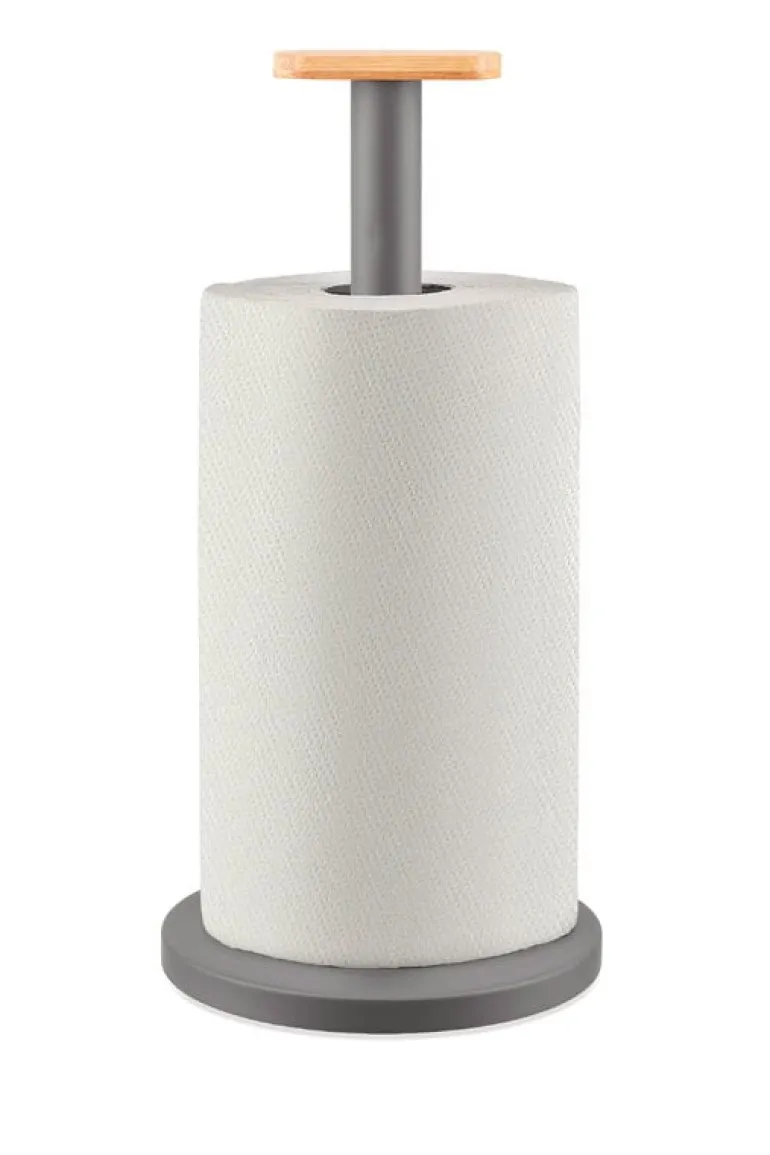 Alessi Mattina kitchen roll holder, dark grey