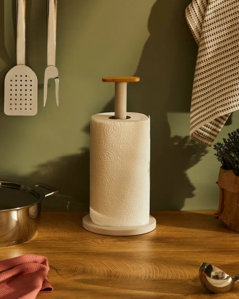 Alessi Mattina kitchen roll holder, grey