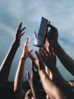 Alessi Menhir espresso coffee maker, 6 cups, stainless steel