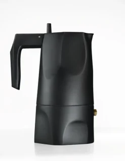 Alessi Ossidiana espresso maker, 3 cups, black