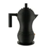 Alessi Pulcina espresso coffee maker, 3 cups, black
