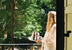 Alessi Pulcina espresso coffee maker, 6 cups, aluminium - red