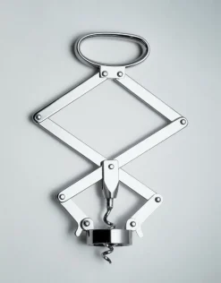 Alessi Socrates corkscrew, mirror polished stainless steel