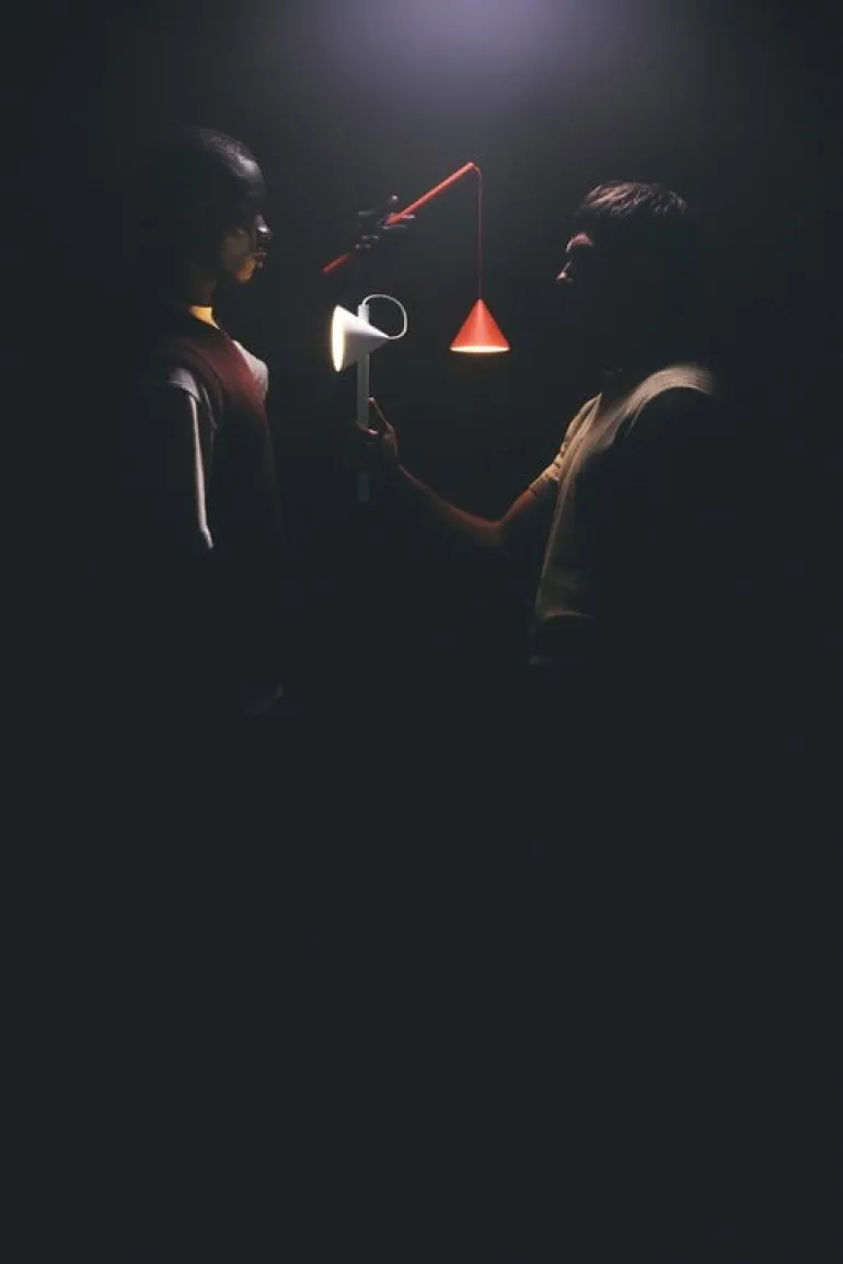 Alessi Tsumiki portable table lamp, white