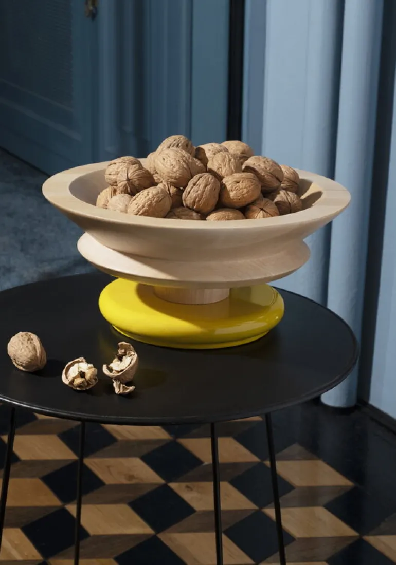 Alessi Twergi ES15 centrepiece bowl, yellow