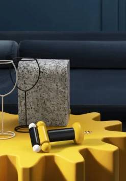 Alessi Twergi ES17 corkscrew, black - yellow - white