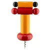 Alessi Twergi ES17 corkscrew, yellow - red - black