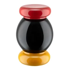 Alessi Twergi ES18 grinder, black - yellow - red