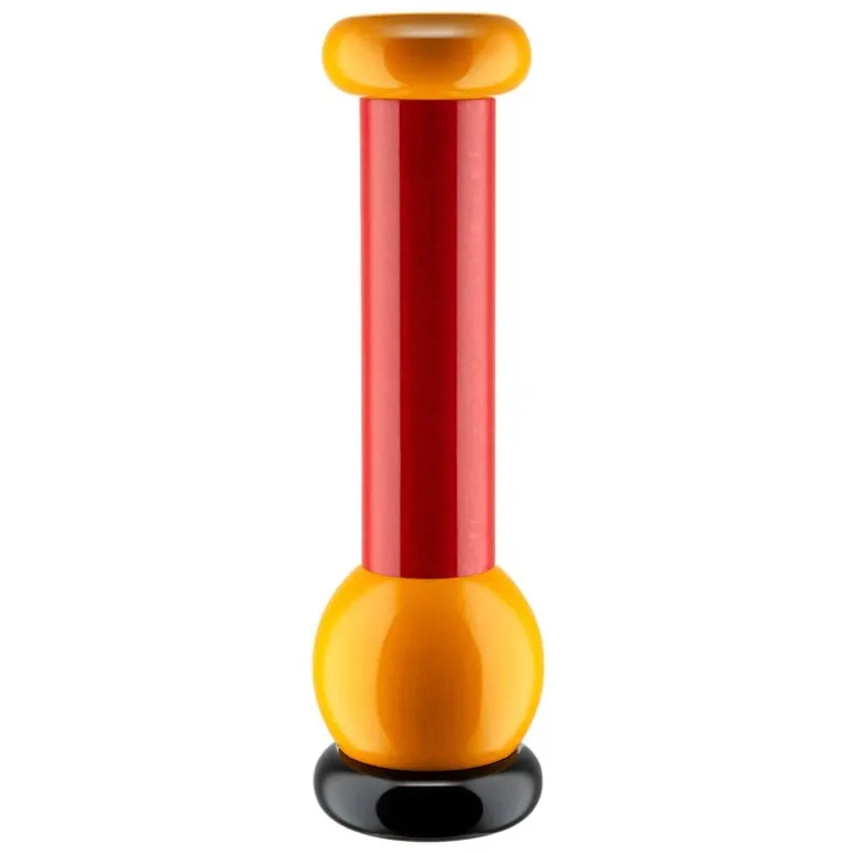 Alessi Twergi MP0210 grinder, black - red - yellow