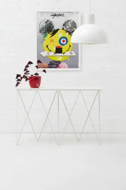 &New Giraffe console table, paper white