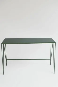 &New Study desk, linoleum, deep green