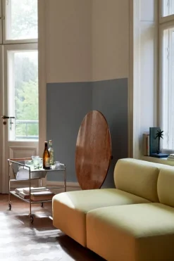 &Tradition Alima NDS1 trolley, chrome - lacquered walnut