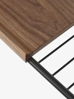 &Tradition Alima NDS1 trolley, matt black - lacquered walnut