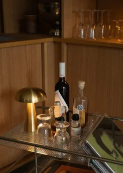 &Tradition Alima NDS1 trolley, chrome - lacquered oak