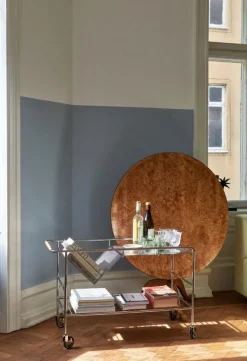 &Tradition Alima NDS1 trolley, chrome - lacquered oak