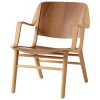 &Tradition AX HM11 lounge chair with armrest, oak - walnut