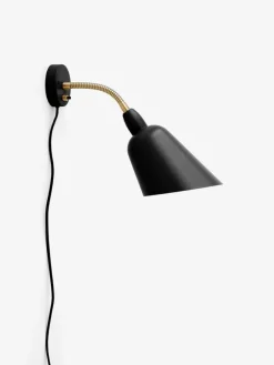 &Tradition Bellevue AJ9 wall lamp, black - brass