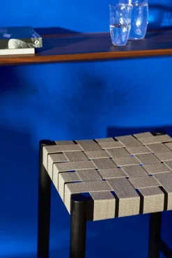 &Tradition Betty TK7 counter stool 66 cm, black - natural webbing